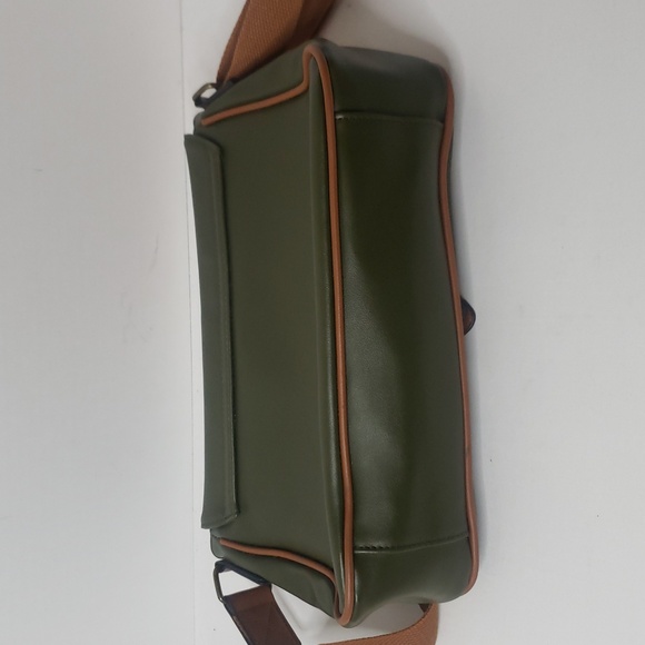 Princess Highway Satchel Bag Green Brown Adjustable Strap Shoulder Faux Leather - Picture 14 of 17